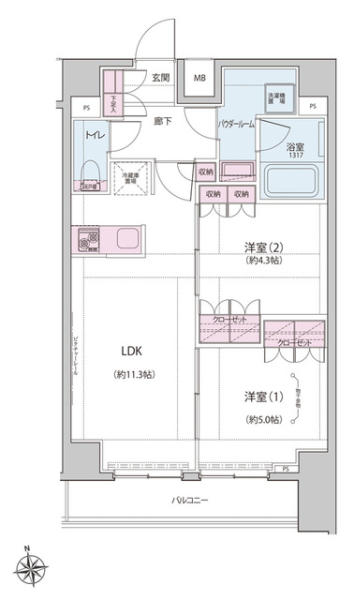 Dimus神楽坂II間取り図