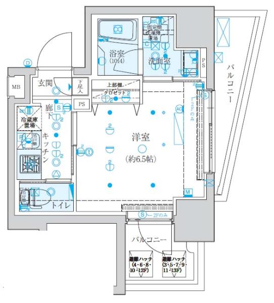 クレイシア巣鴨駅前間取り図