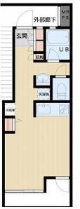 白山フラット間取り図