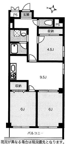 シャンボール白山間取り図