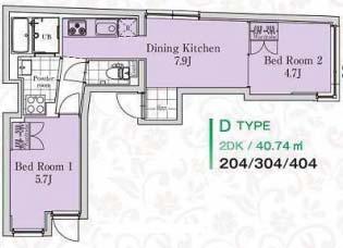 ガーデニア小石川間取り図