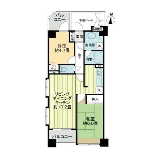 ライオンズマンション後楽園間取り図