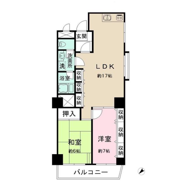文京ハイツ間取り図