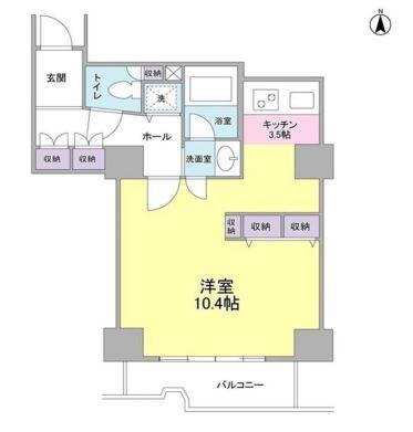 文京グリーンコートビュータワー本駒込A棟間取り図