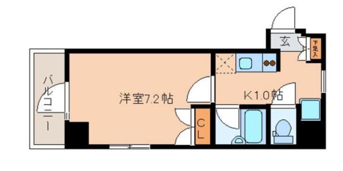 レジディア文京湯島II 904号室 間取り図