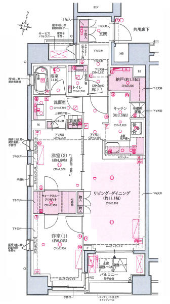 クレヴィア本郷春日ステーションフロント間取り図