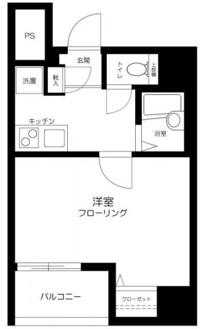 スカイコート文京湯島間取り図