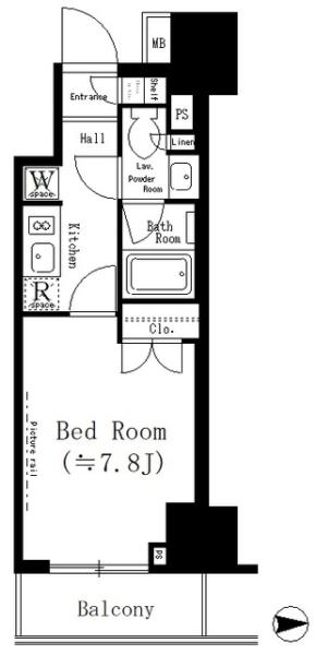 ルフォンプログレ文京湯島間取り図