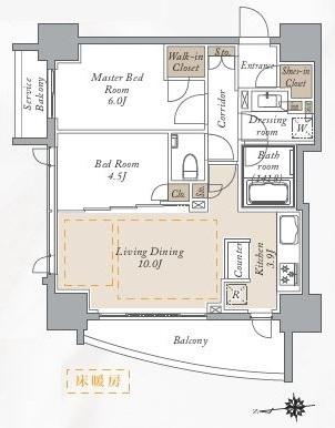 プライマルシティ神楽坂間取り図