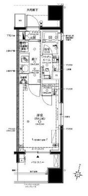 クレヴィア本郷春日ステーションフロント 306号室 間取り図