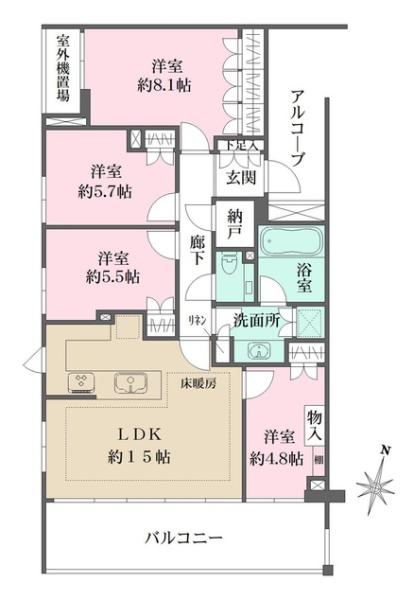 本郷パークハウス　ザ・プレミアフォート間取り図
