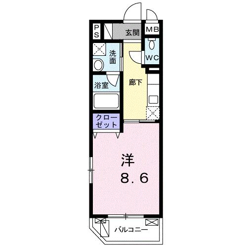 ハピネス　エムビー白山間取り図