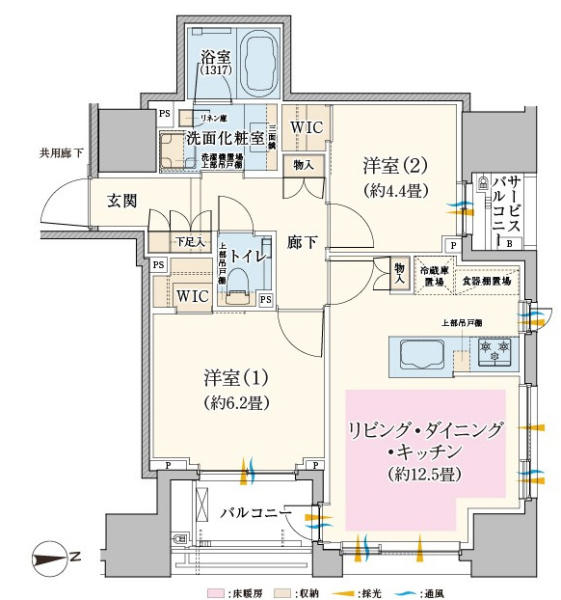 クラッシィハウス神田美土代町間取り図