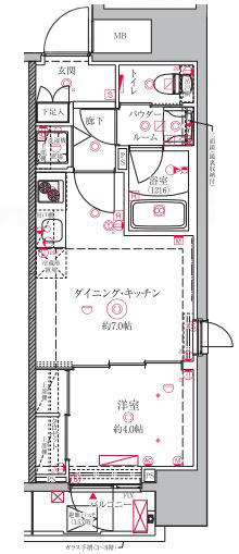 クレイシア文京本郷間取り図