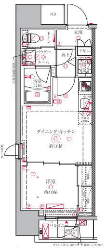 クレイシア文京本郷間取り図