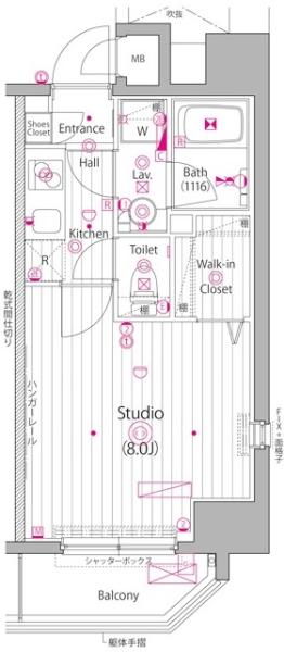 ガーラ・ヴィスタ水道橋間取り図