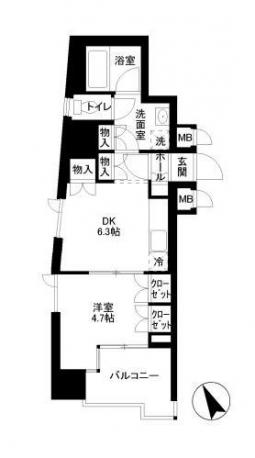 D'クラディアイヴァン御茶ノ水間取り図