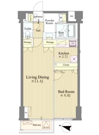 神楽坂南町ハウス間取り図