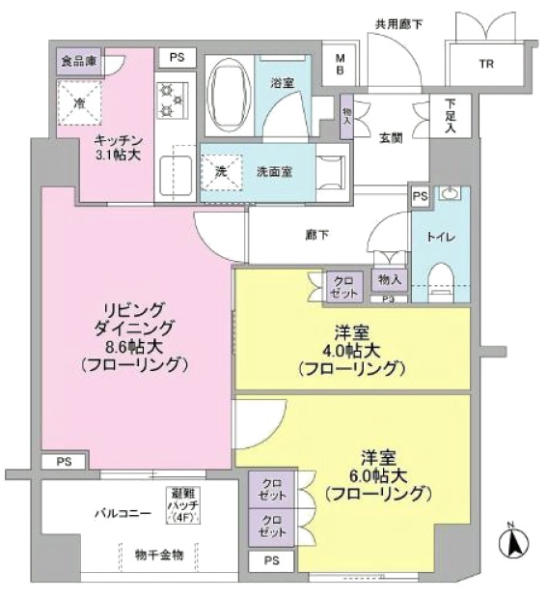 ブランズ本郷真砂間取り図