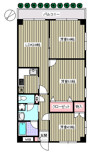 WEST WOOD MANSION間取り図