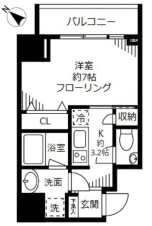 ファインクレスト護国寺 1003号室 間取り図