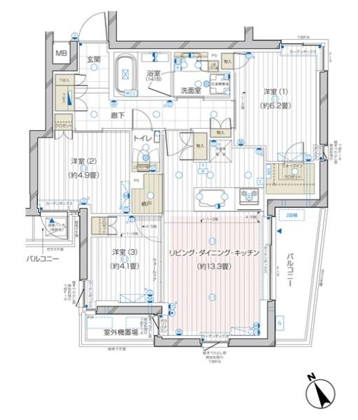 ザ・レジデンス駒込染井間取り図