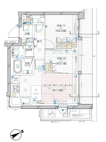 ザ・レジデンス駒込染井間取り図