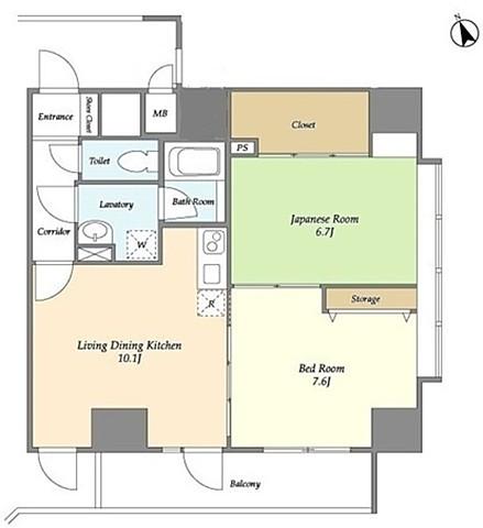 アクティブタワー市谷間取り図