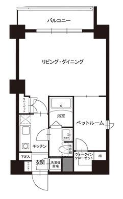 レックスガーデン神楽坂北町間取り図