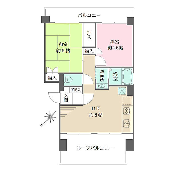 ラポール白山間取り図