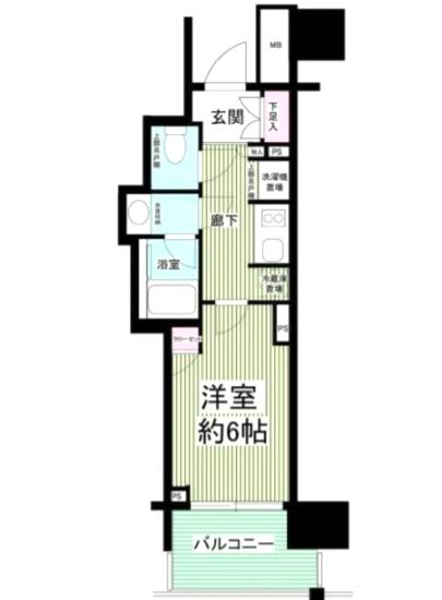 プレミスト山吹神楽坂間取り図