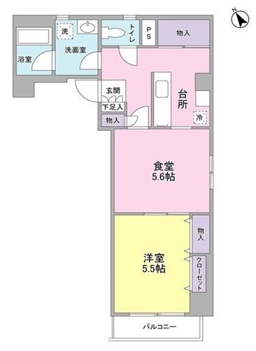 フローラ本駒込間取り図