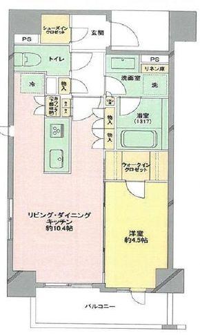 プリマシュロス文京本駒込間取り図