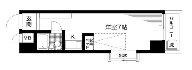 日神パレス新大塚間取り図