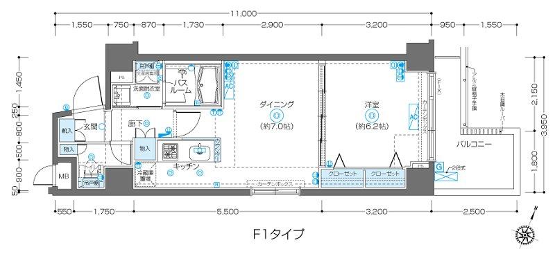 フェニックス飯田橋間取り図