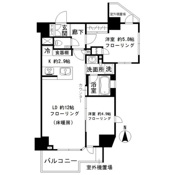 オープンレジデンシア文京本郷間取り図