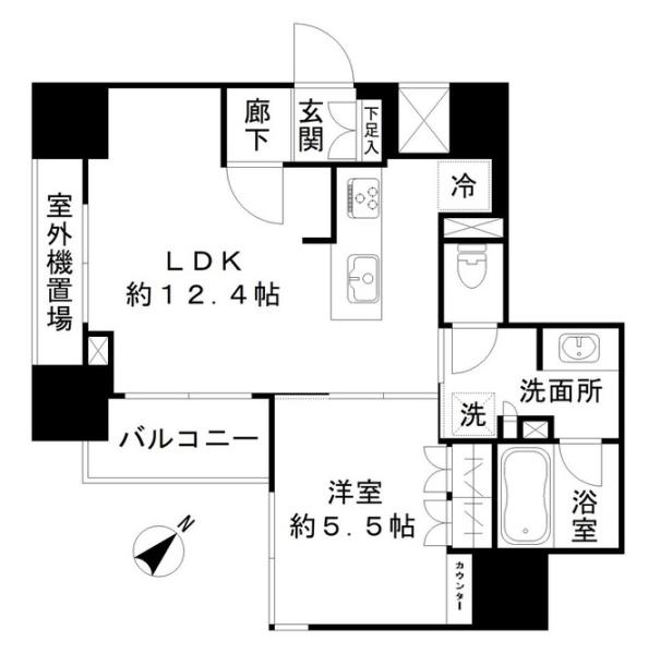 オープンレジデンシア文京茗荷谷間取り図
