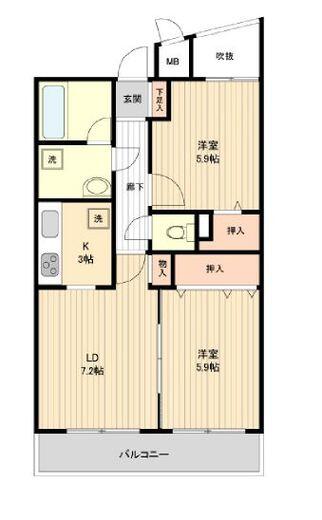 オーパスホームズ白山間取り図