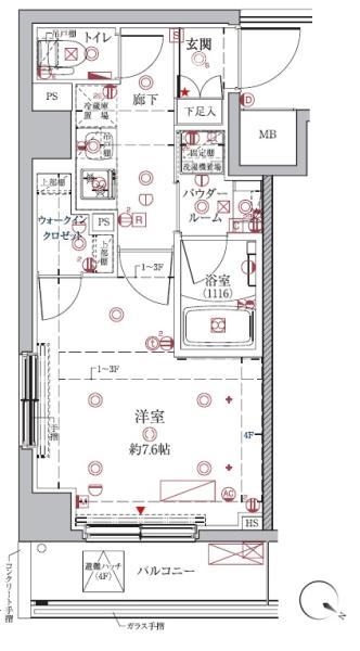 クレイシア東十条間取り図