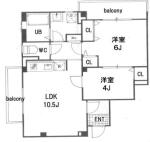 シトラスユノス小石川間取り画像