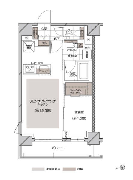 ピアース神楽坂レジデンス間取り図