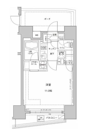ジェノヴィア東大前グリーンヴェール間取り図