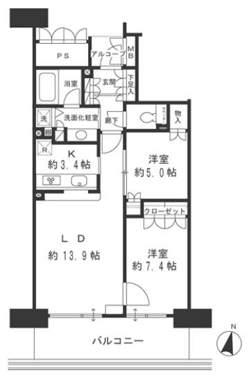 小石川後楽園パークハウス間取り図