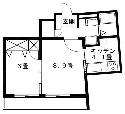 ブラウニーマンション 302号室 間取り図