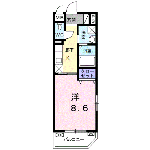 ハピネス・エムビー白山間取り図