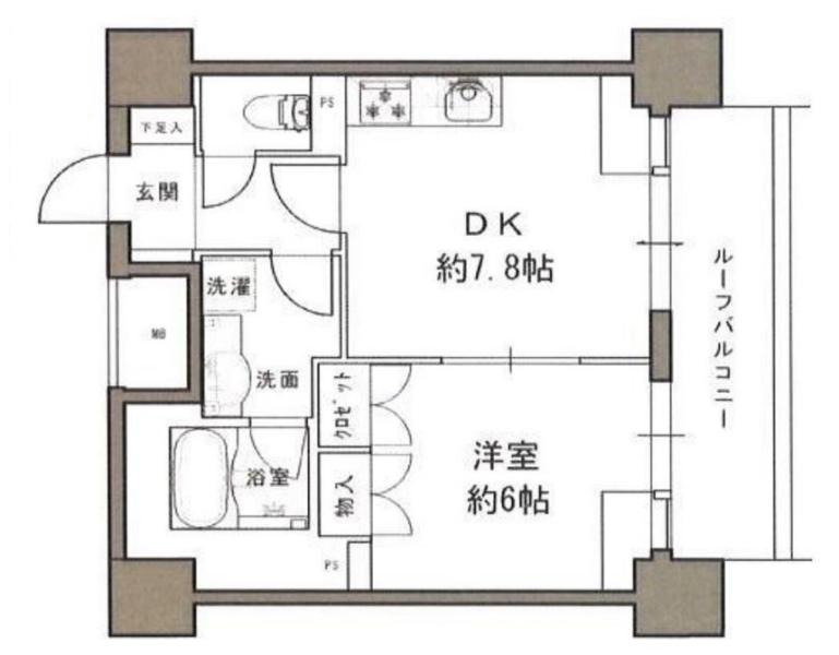 クオリア小石川間取り図