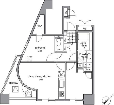 レジディア文京千石II間取り図