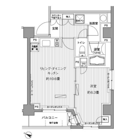 ヒューリックレジデンス茗荷谷間取り図