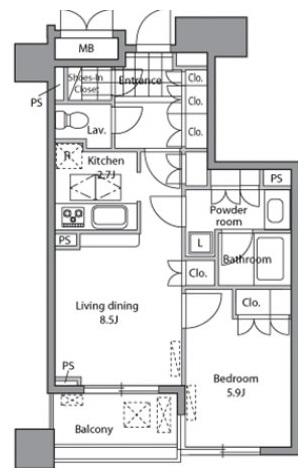 レジディア文京千石II間取り図