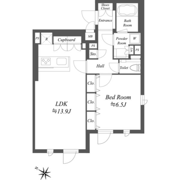 ストーリア文京大塚間取り図